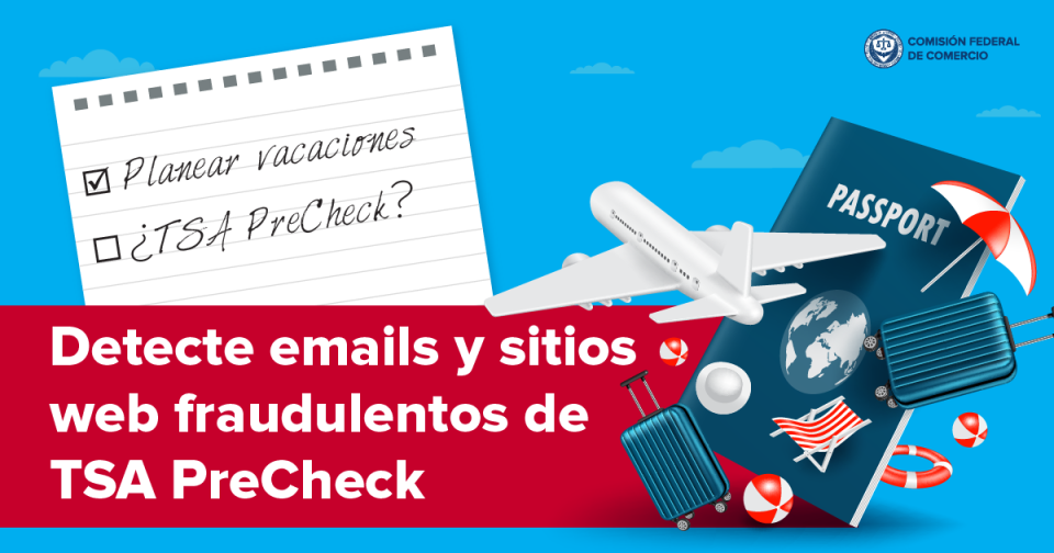 Detecte emails y sitios web fraudulentos de TSA PreCheck